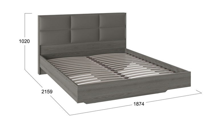 Кровать с мягким изголовьем Либерти, Хадсон/Ткань Грей СМ-297.01.005 в Новосибирске - изображение 1