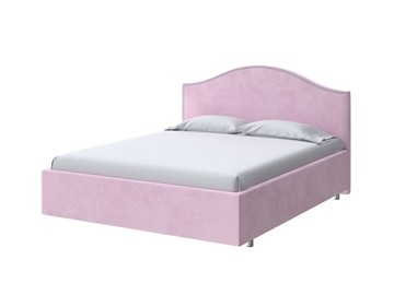 Спальная кровать Classic 90х200, Велюр (Teddy Розовый фламинго) в Новосибирске