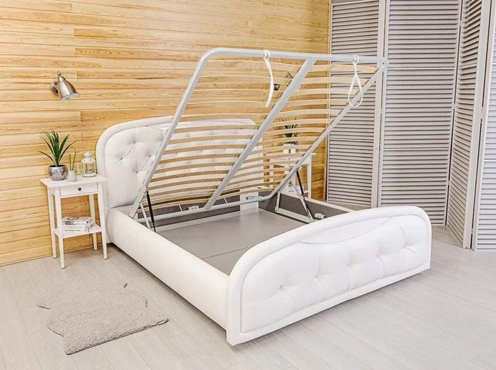 Кровать двуспальная Кристалл 5 1600х2000 с подъёмным механизмом в Новосибирске - изображение 4