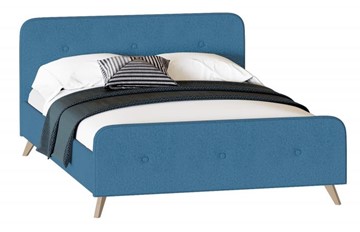 Спальная кровать Сиерра 1200 (без основания) Аура голубой в Новосибирске