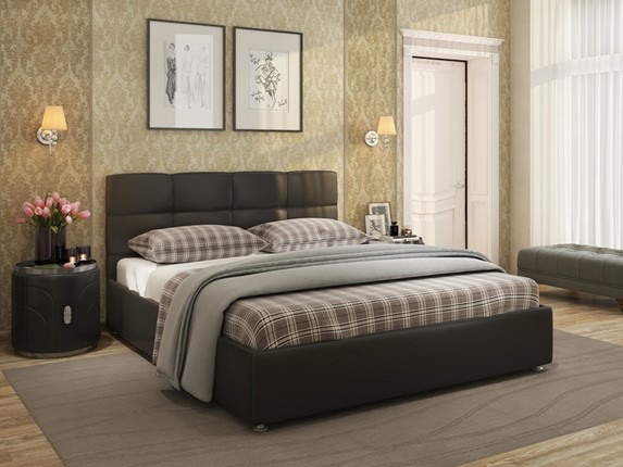 Кровать полутороспальная Jaklin размер 140*200 с основанием в Новосибирске - изображение