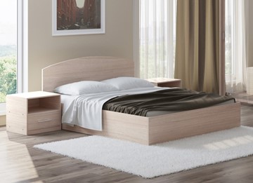 Двуспальная кровать с механизмом Этюд 180x200, Ясень Шимо светлый в Новосибирске