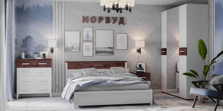 Спальный гарнитур Норвуд №1 в Новосибирске - изображение