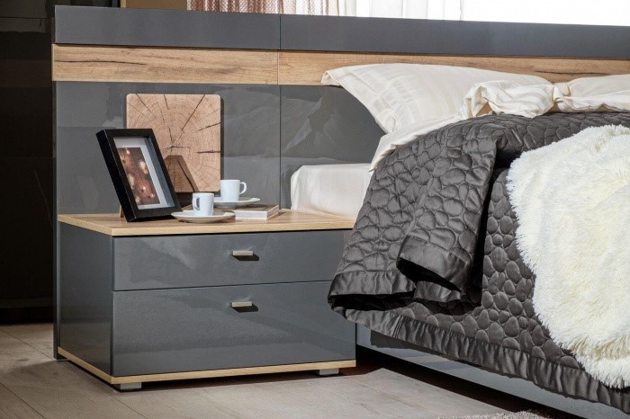 Модульная спальня Фиджи, Дуб золотой/Антрацит в Новосибирске - изображение 6