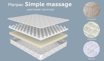 Беспружинный матрас Simple massage 16 в Новосибирске - предосмотр 1