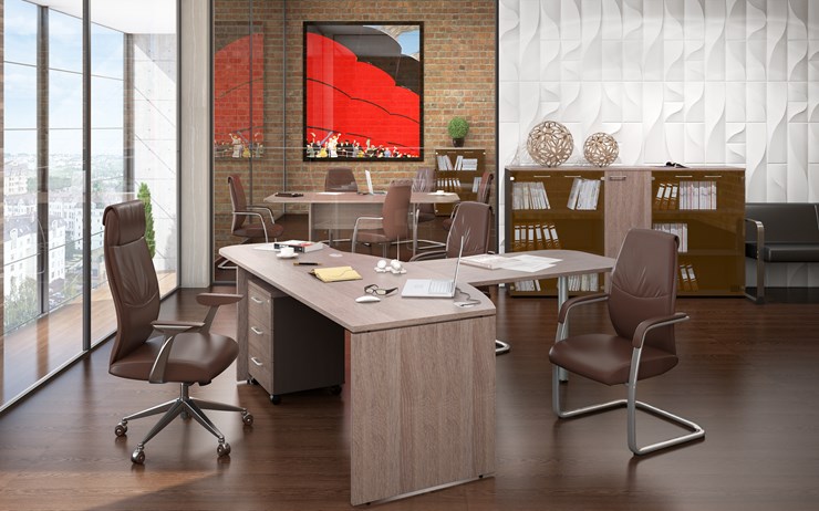 Комплект офисной мебели Xten для начальника отдела в Новосибирске - изображение