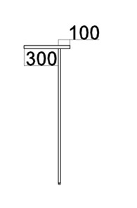 Стойка ресепшен прямая без боковых стенок DEX DMS 120 1200х400х1200 мм. Бургунди в Новосибирске - предосмотр 1