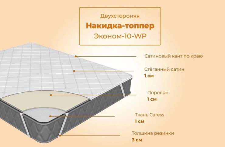 Топпер-никидка Эконом 10WP в Новосибирске - изображение 1