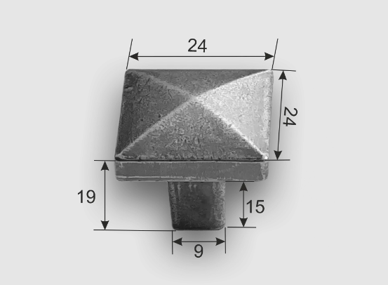 Ручка кнопка 0001 (0) Античное серебро в Новосибирске - изображение 1