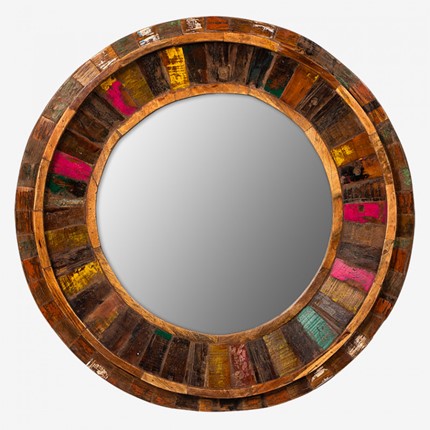 Зеркало настенное Маниша круглое в Новосибирске - изображение