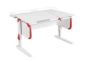 Растущий стол 1/75-40 (СУТ.25) + Polka_z 1/600 (2шт) белый/серый/Красный в Бердске
