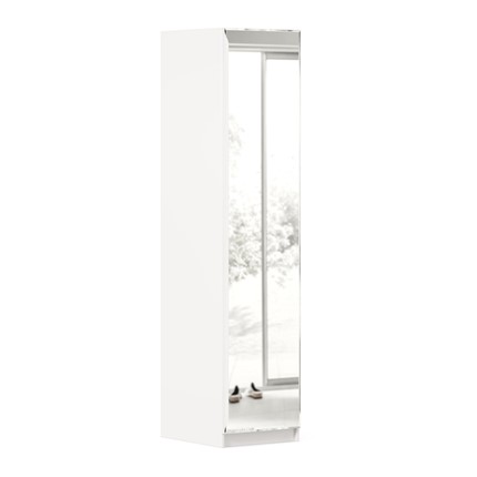 Шкаф 1-дверный Айла с зеркалом ЛД 688.140.000, Белый, исполнение 1 в Новосибирске - изображение