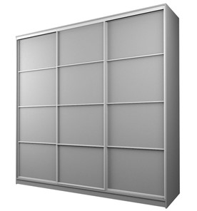 Шкаф 3-х створчатый MAX МШ-27-6-24/2-111, Профиль Белый/Цвет Серый в Новосибирске