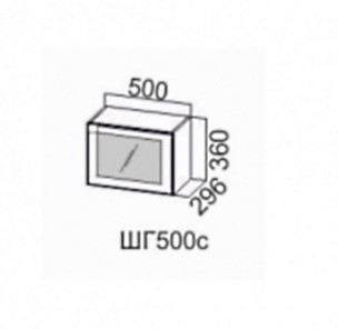 Шкаф настенный Модерн шг500c/360 в Новосибирске - предосмотр