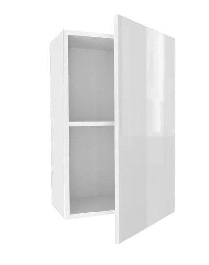Шкаф на кухню 450, Шервуд, ЛД 281.330.000.159, белый/белый глянец в Новосибирске - изображение 1