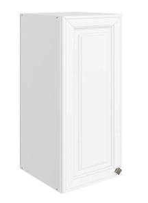 Шкаф навесной Мишель L300 H720 (1 дв. гл.) эмаль (белый/белый) в Новосибирске - предосмотр