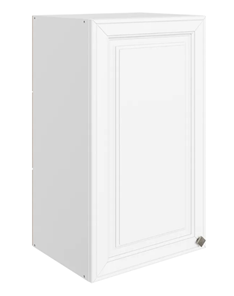 Кухонный шкаф Мишель L400 H720 (1 дв. гл.) эмаль (белый/белый) в Новосибирске - предосмотр