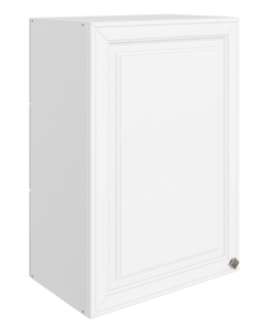 Навесной шкаф Мишель L500 H720 (1 дв. гл.) эмаль (белый/белый) в Новосибирске - предосмотр