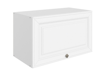 Навесной кухонный шкаф Мишель L600 Н360 (1 дв. гл.) эмаль (белый/белый) в Новосибирске - предосмотр
