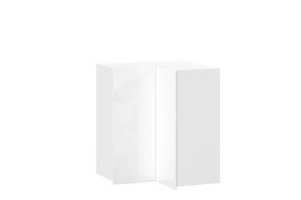 Шкаф кухонный угловой Шервуд, ЛД 281.500.000.169, белый/белый глянец в Новосибирске - изображение