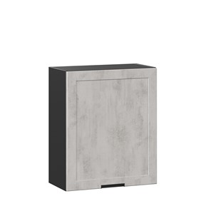 Навесной кухонный шкаф 600 Джамис ЛД 296.350.000.062, Черный/Белый камень в Новосибирске - предосмотр