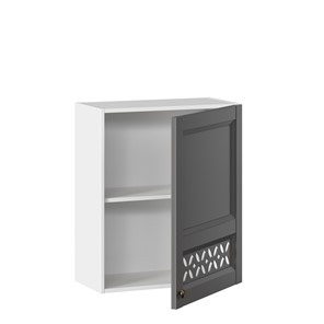 Кухонный шкаф Амели-3 600 ЛД 299.350.000.029, Белый/Оникс серый в Новосибирске - предосмотр 1