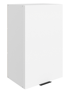Шкаф кухонный Стоун L450 Н720 (1 дв. гл.) (белый/джелато софттач) в Новосибирске - предосмотр