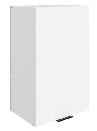 Шкаф кухонный Стоун L450 Н720 (1 дв. гл.) (белый/джелато софттач) в Новосибирске - изображение