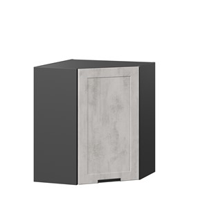 Угловой шкаф на кухню 600 Джамис ЛД 296.610.000.074, Чёрный/Белый камень в Новосибирске - предосмотр