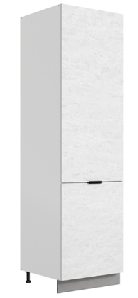 Шкаф-пенал Стоун 2 L600 (2 дв.гл.) (белый/белая скала) в Новосибирске - изображение