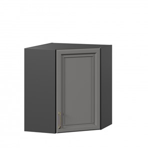 Кухонный угловой шкаф Джелатто 600 ЛД 241.610.000.158, Черный/Оникс серый в Новосибирске