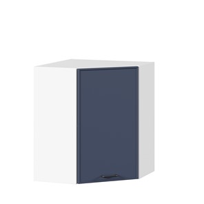 Настенный угловой шкаф Индиго ЛД 298.610.000.116, Белый/Тёмно-синий в Новосибирске