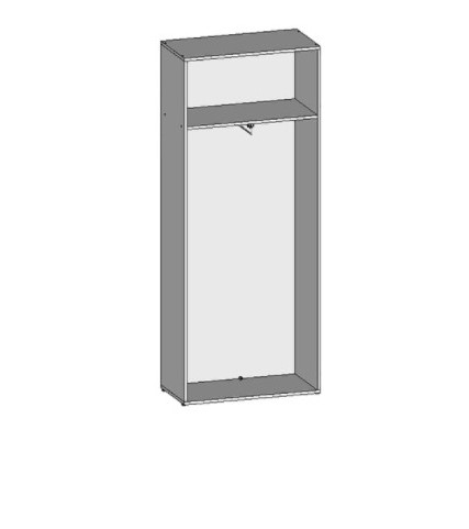 Шкаф для одежды НШ-5г, Серый в Новосибирске - изображение 1