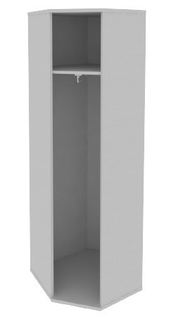 Угловой шкаф А.ГБ-3, Серый в Новосибирске - изображение 1
