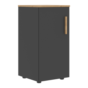 Низкий шкаф колонна с глухой дверью левой FORTA Графит-Дуб Гамильтон  FLC 40.1 (L) (399х404х801) в Новосибирске - предосмотр
