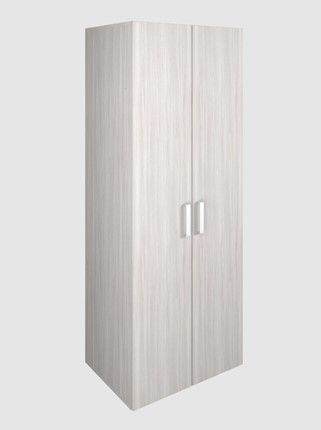 Офисный шкаф для одежды 2-дверный арт.119.1, ЛДСП Ясень шимо светлый в Новосибирске - изображение