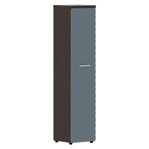Шкаф TORR LUX TLHC 42.1 колонка с глухой дверью и топом 435х452х1958 Венге/ Серо-голубой в Новосибирске