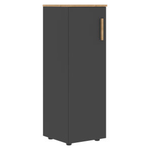 Средний шкаф колонна с глухой дверью левой FORTA Графит-Дуб Гамильтон   FMC 40.1 (L) (399х404х801) в Новосибирске