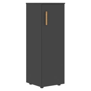 Средний шкаф колонна с глухой дверью правой FORTA Черный Графит  FMC 40.1 (R) (399х404х801) в Новосибирске