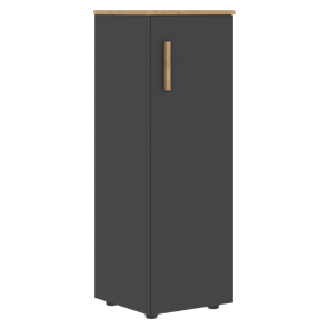 Средний шкаф колонна с правой дверью FORTA Графит-Дуб Гамильтон   FMC 40.1 (R) (399х404х801) в Новосибирске