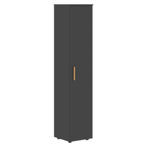Шкаф колонна высокий с глухой дверью FORTA Черный Графит  FHC 40.1 (L/R) (399х404х1965) в Новосибирске