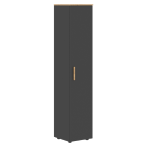 Высокий шкаф с глухой дверью колонна FORTA Графит-Дуб Гамильтон   FHC 40.1 (L/R) (399х404х1965) в Новосибирске