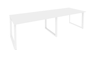 Стол для переговорки O.MO-PRG-2.3 Белый/Белый бриллиант в Новосибирске