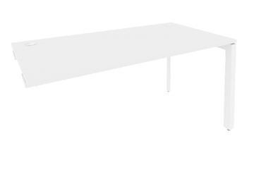 Стол приставной к тумбе O.MP-SPR-4.8 Белый/Белый бриллиант в Новосибирске