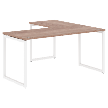 Письменный стол угловой левый XTEN-Q Дуб-сонома- белый XQCT 1615 (L) (1600х1500х750) в Новосибирске - изображение