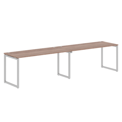 Стол для конференций XTEN-Q Дуб-сонома-серебро XQWST 3270 (3206х700х750) в Новосибирске - изображение