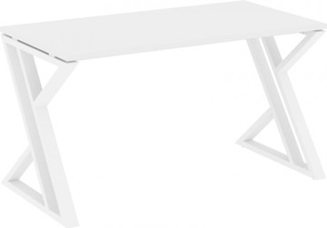 Стол письменный Loft VR.L-SRZ-3.7, Белый Бриллиант/Белый металл в Новосибирске