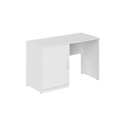 Стол с тумбой под холодильник						 KANN KTFD 1255 L  Левый 1200х550х750 мм. Белый в Новосибирске - изображение
