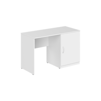 Стол с тумбой под холодильник						 KANN KTFD 1255 R Правый 1200х550х750 мм. Белый в Новосибирске - изображение
