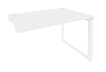Стол приставной к тумбе O.MO-SPR-3.7 Белый/Белый бриллиант в Новосибирске